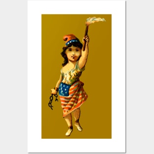 Vintage Lady Liberty Posters and Art